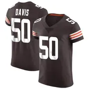 Brown Men's Wyatt Davis Cleveland Browns Elite Vapor Jersey