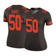 Brown Women's Wyatt Davis Cleveland Browns Legend Color Rush Jersey