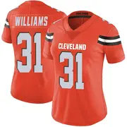 Orange Women's Chase Williams Cleveland Browns Limited Alternate Vapor Untouchable Jersey