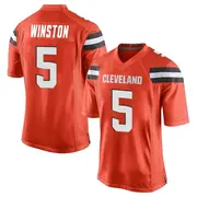 Orange Youth Jameis Winston Cleveland Browns Game Alternate Jersey