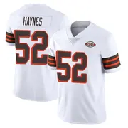 White Men's Marcus Haynes Cleveland Browns Limited Vapor 1946 Collection Alternate Jersey