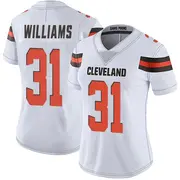 White Women's Chase Williams Cleveland Browns Limited Vapor Untouchable Jersey